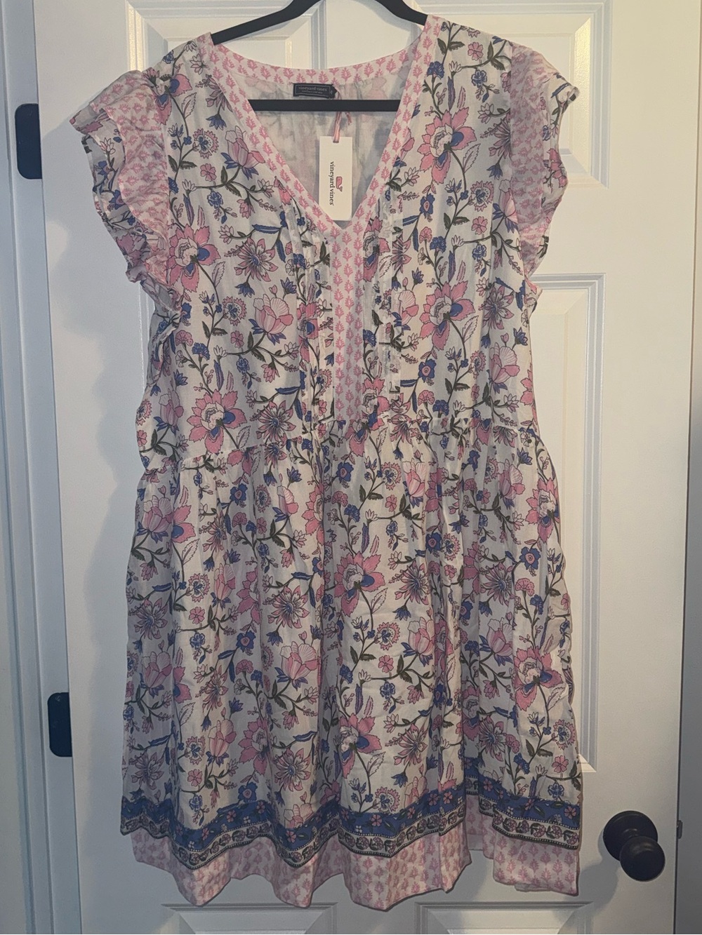 Vineyard Vines Floral Fluttersleeve Dress